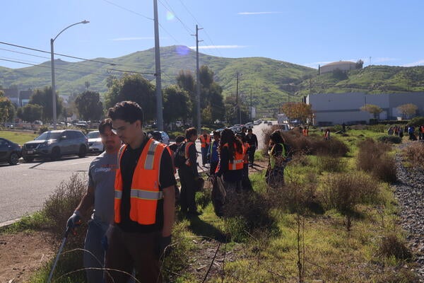 Group of UCR Students at our Adopt-A-Street