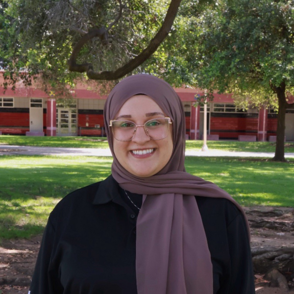 Person standing smiling